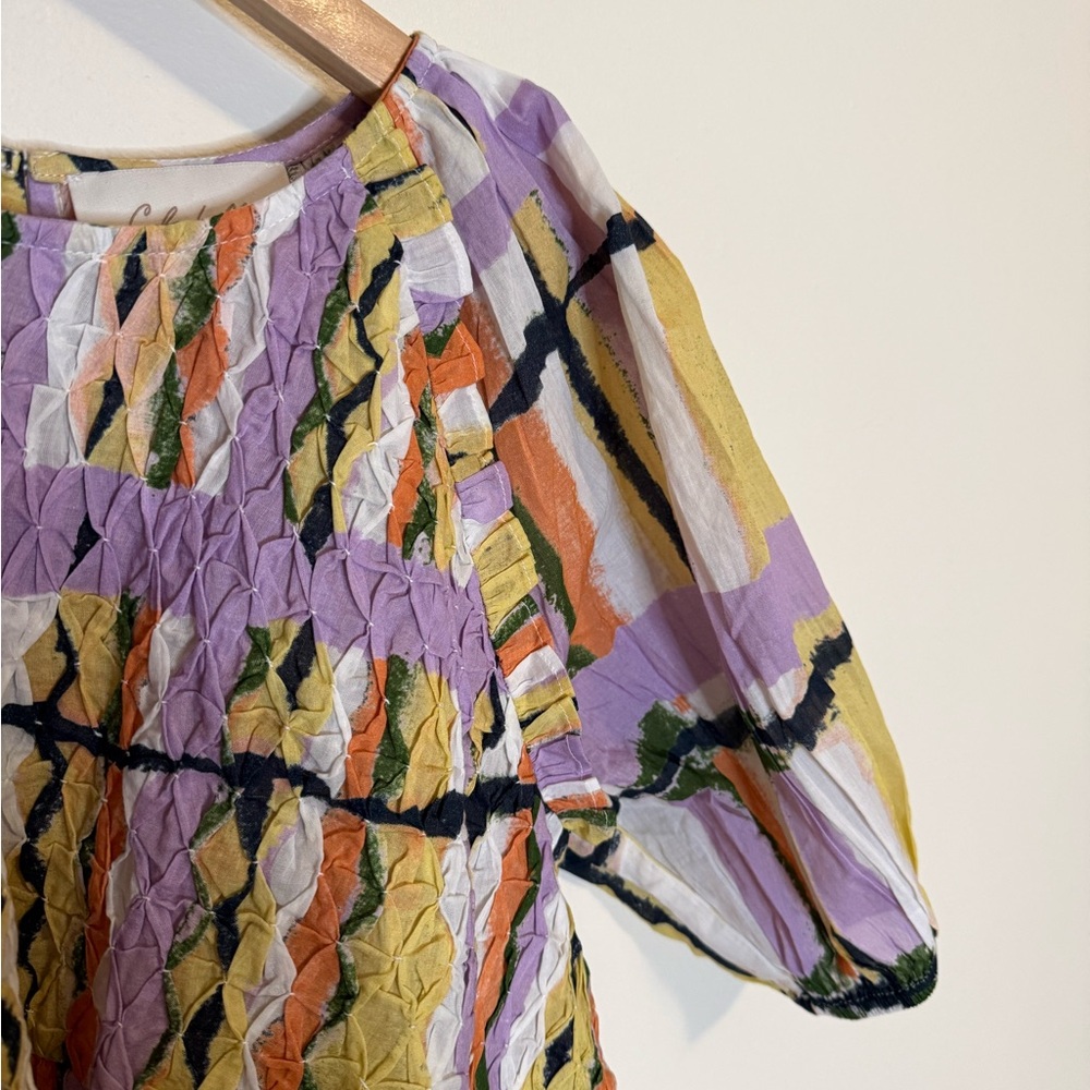 Cleobella Iona Blouse in Saffron Hale Print - Picture 5 of 7